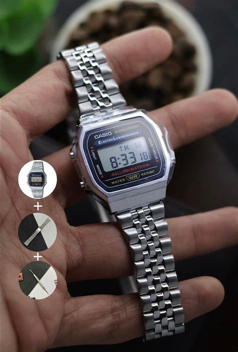 CASIO A168WA-1 - D131 with JUBILEE BRACELET - BUNDLE (SAVE ₹149 ...