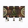 ExclusiveLane Dhokra Figurine Madhubani Handpainted Wooden Hanging Key ...