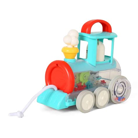 Shooting Star Pull Along Lands Train Engine, 3Y+, Multicolour