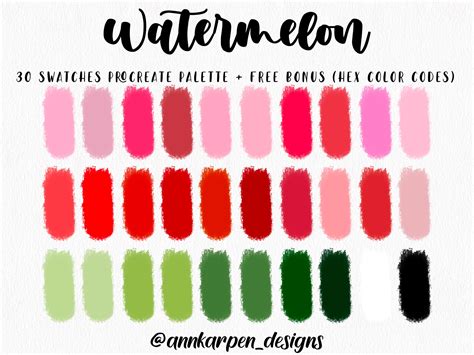 Watermelon Colour Code at Teresa Huffman blog