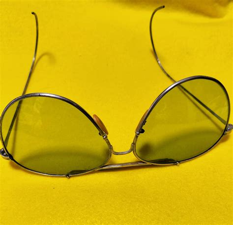 Bausch&Lomb vintage USSAC 1940s Aviator Silver Army-Green-Lens | Charlee