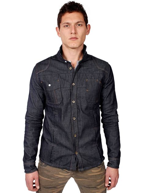 Raw denim naval work shirt | Raw denim, Work shirts, Shirts
