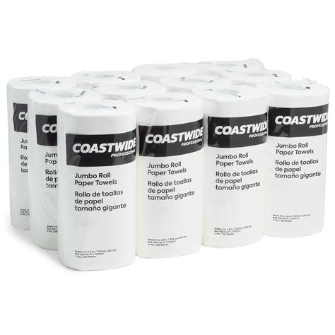 Coastwide by Jumbo Kitchen Paper Towels - 2-Ply, Absorbent, 250 Sheets ...