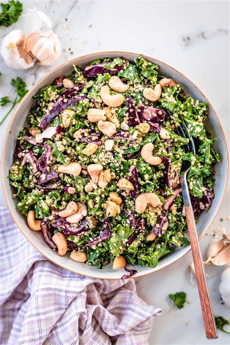 Kale and Quinoa Salad Recipe | Vegan + Healthy | Two Spoons