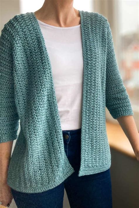Spring Buds Cardi - Free Simple Crochet Cardigan Pattern | Ned & Mimi