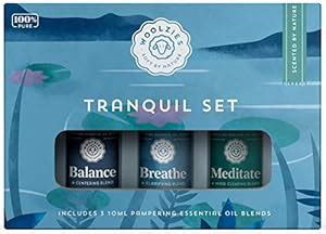 Woolzies Tranquil Collection Essential Oil Set of 3,Balance, Breathe ...