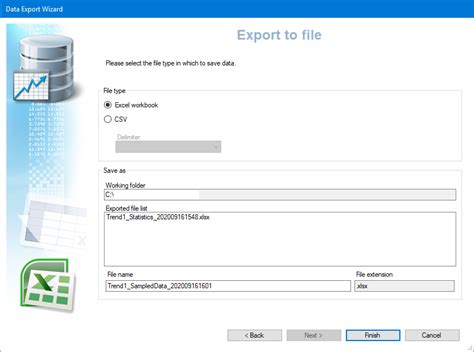 Open Export File 的图像结果