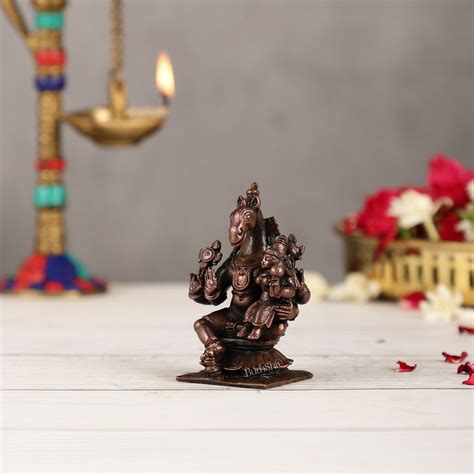 Buy Pure Copper Hayagriva Lakshmi Idol - 3 inch | BudhShiv Brass ...