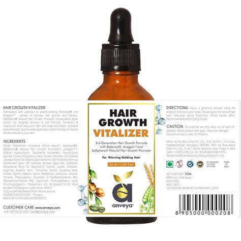 Buy ANVEYA HAIR GROWTH VITALIZER SERUM 50ML X PACK OF 3 Online & Get ...