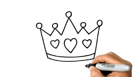 How to DRAW a CROWN Easy Drawings for Beginners - YouTube