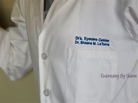 Personalized Embroidered Lab Coat W/ Design Options Name , 59% OFF