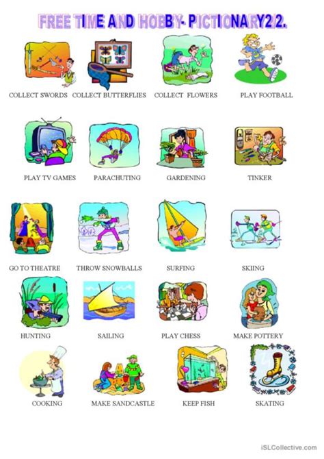 Free Time Activities 的图像结果