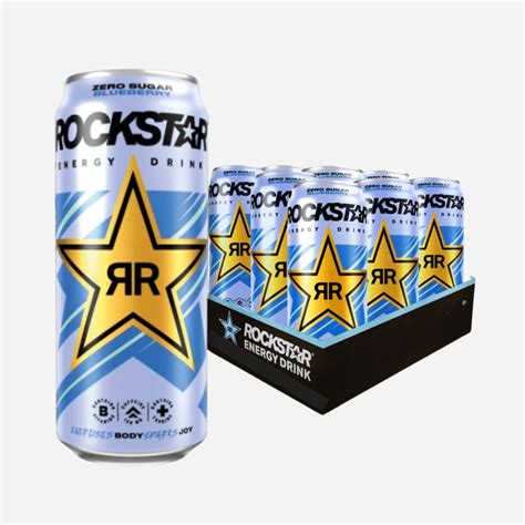 Rockstar Energy Drink Zero Sugar Blueberry Flavour – Discount Dragon