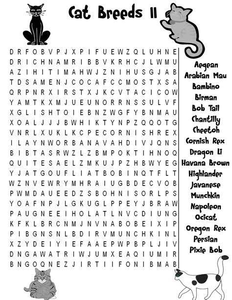Animals Word Search Printable