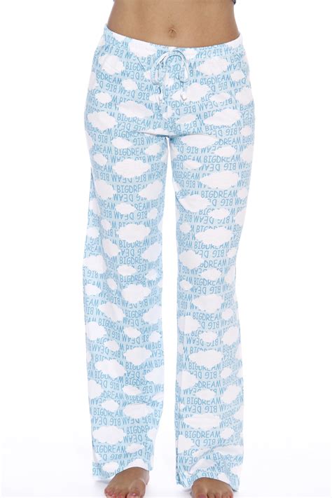 Just Love Women Pajama Pants / Sleepwear / Holiday Prints (Clouds Blue ...