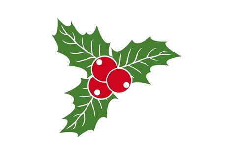 Christmas Holly Berry Leaves SVG Illustration par artgraph · Creative ...