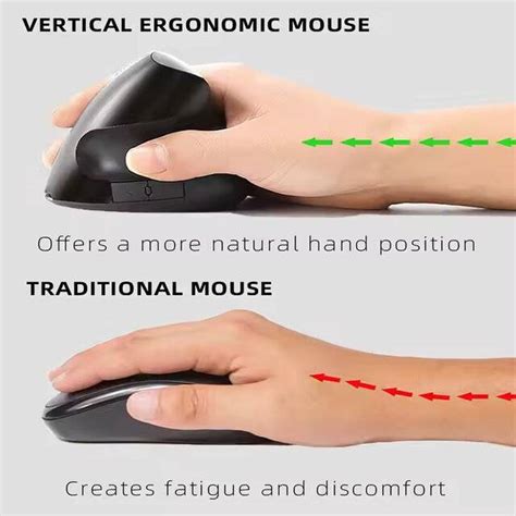 Jertech JR321 Vertical Wireless [2.4G] Mouse (Black Gray) | Anas-IQ