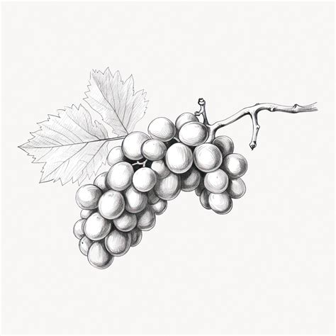 Detailed grapevine sketch illustration | Premium AI-generated vector