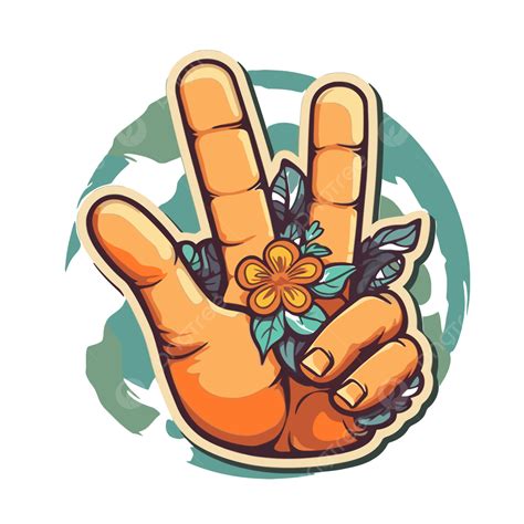 Peace Hand Sign Clipart