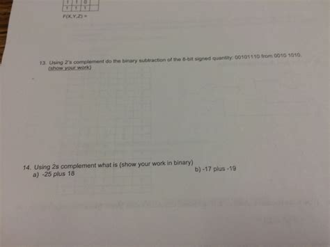 Image result for Binary Subtraction Using 2s Complement