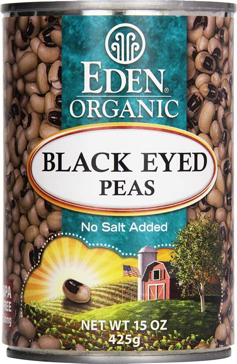 Amazon.com : Eden Organic Black Eyed Peas, 15 oz Can, No Salt, Non-GMO ...