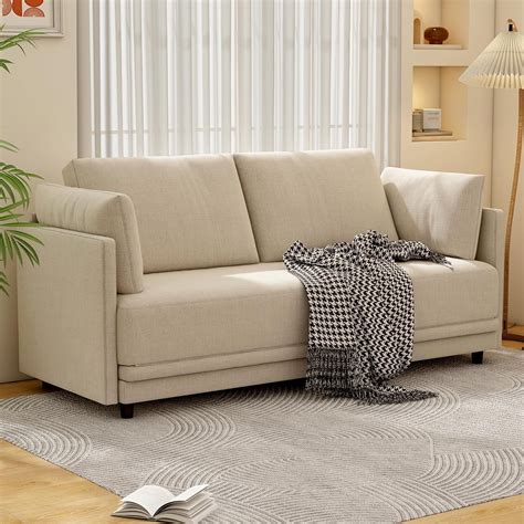 ICEELF Folding Sofa Bed Queen, Sleeper Sofa for 4 Seats with Pillows ...