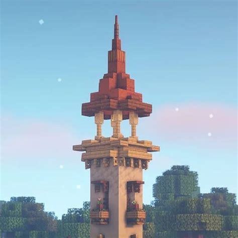 Watchtower with Tree Minecraft 的图像结果