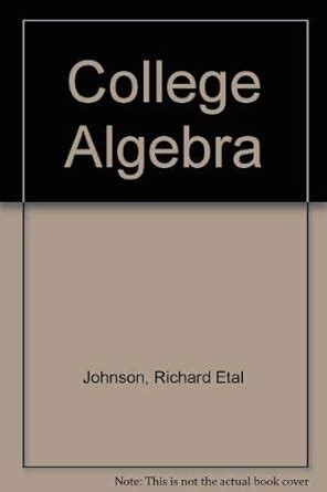 Amazon.in: Buy College Algebra Book Online at Low Prices in India ...