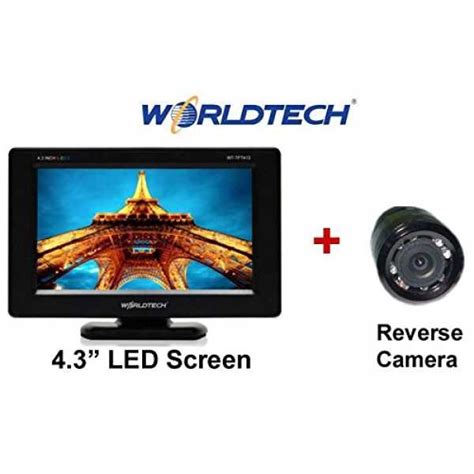Worldtech 4.3 Inches TFT LED Monitor Car Stereo (With NV 8 Reverse ...