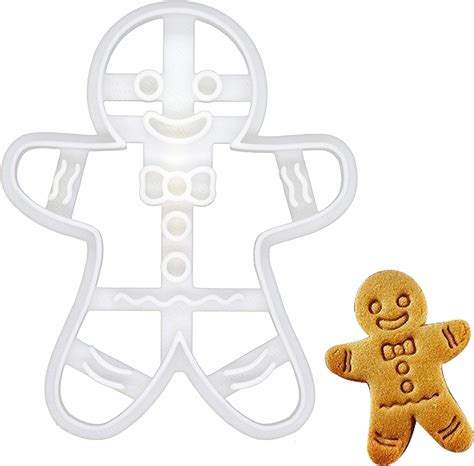 Amazon.com: Happy Gingerbread Man cookie cutter, 1 piece - Bakerlogy ...