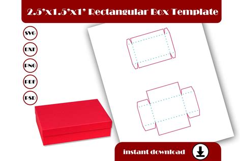 Image result for Rectangular Box Template
