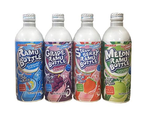 Buy Ramune Japanese soda variety 4-Pack (1 of each Flavor) Online at ...