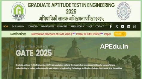 GATE 2025 Registration - APEdu