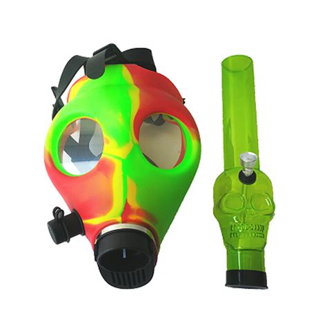 Gas Mask Acrylic Skull Bong Bongs | GoSensi
