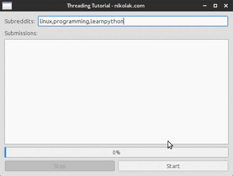 PyQt Thread Programming Tutorial 的图像结果