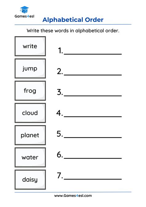 Alphabetical Order Worksheets Grade 1 Birds ABC Order Worksheet Have