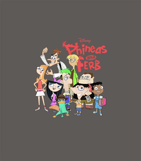 Disney Phineas And Ferb The Group Logo Digital Art by Frank Amaryah ...
