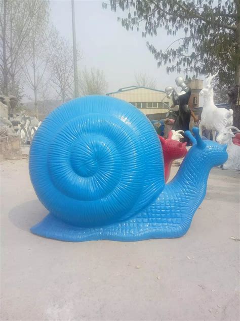玻璃钢仿真蜗牛壳雕塑美化深圳景区环境-方圳雕塑厂