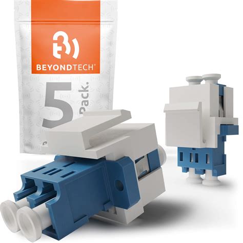 Buy BEYONDTECH Fiber Optic LC to LC Adapter Singlemode OS1 OS2 UPC ...