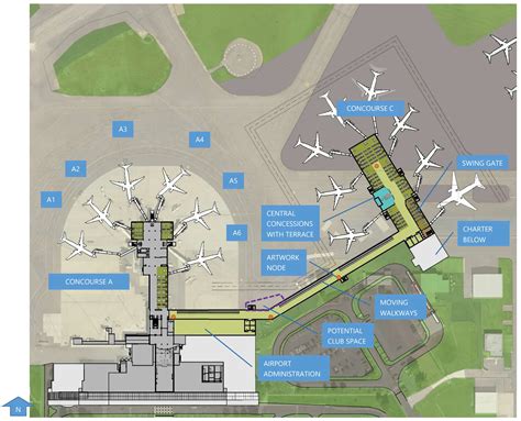 Eugene Airport Terminal Map (2025-2024) - All Maps