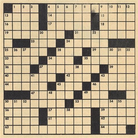 Vintage Crossword Puzzle Blank Template | Baby driver, Online scrapbook ...