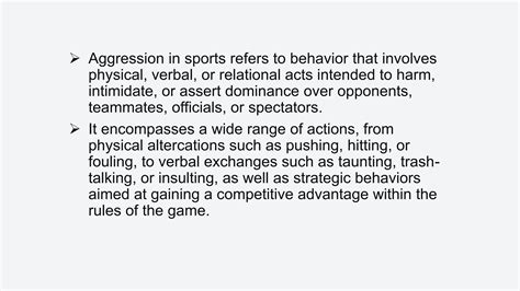 Aggression in Sports I Sports Psychology | PPTX