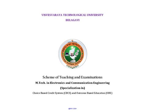 Pg syllabus 2024 scheme - VISVESVARAYA TECHNOLOGICAL UNIVERSITY ...