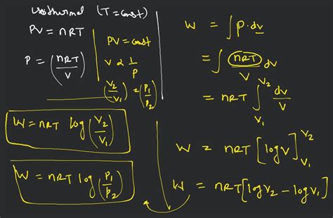 Image result for Work for Isothermal Process