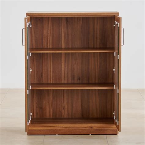 Buy Quadro 2-Door Book Cabinet - Brown from Home Centre at just INR 21427.0