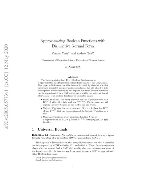 Image result for Disjunctive Normal Form Examples