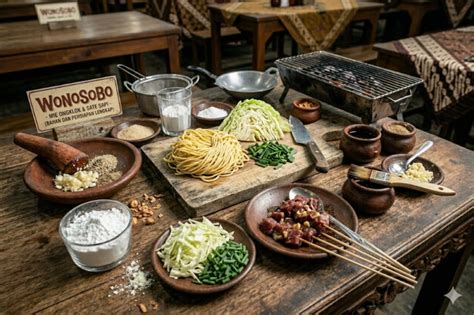 Resep Mie Ongklok Pakai Kuah Kental Dan Sate Sapi Wonosobo | Media ...
