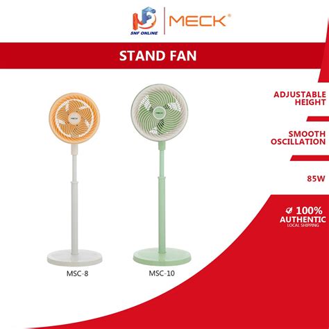 Meck Kipas Berdiri Cyclone Stand Fan MSC-8 (8") (Cream) / MSC-10 (10")