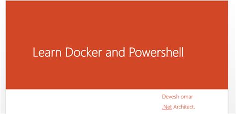 Running Docker From PowerShell 的图像结果
