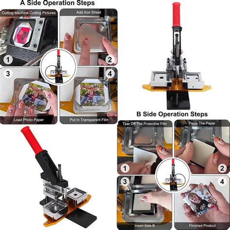 HTXBDP 50MM Square Fridge Magnet Maker Machine, DIY Badge India | Ubuy